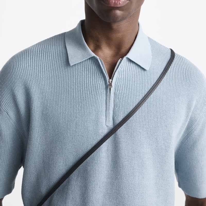 Mężczyźni Knitwear Polo Shirt Wysoka jakość 100% bawełniany projektant kołnierzyków polo